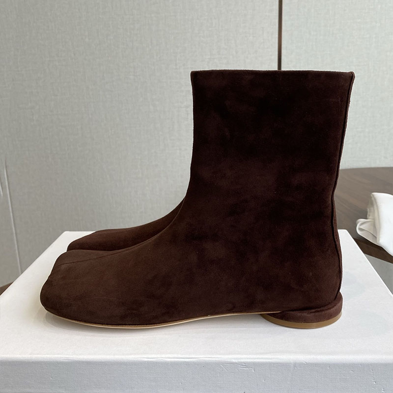 Chelsea Boots Women Suede Flat - Leatherwork Designs ulasan dan harga