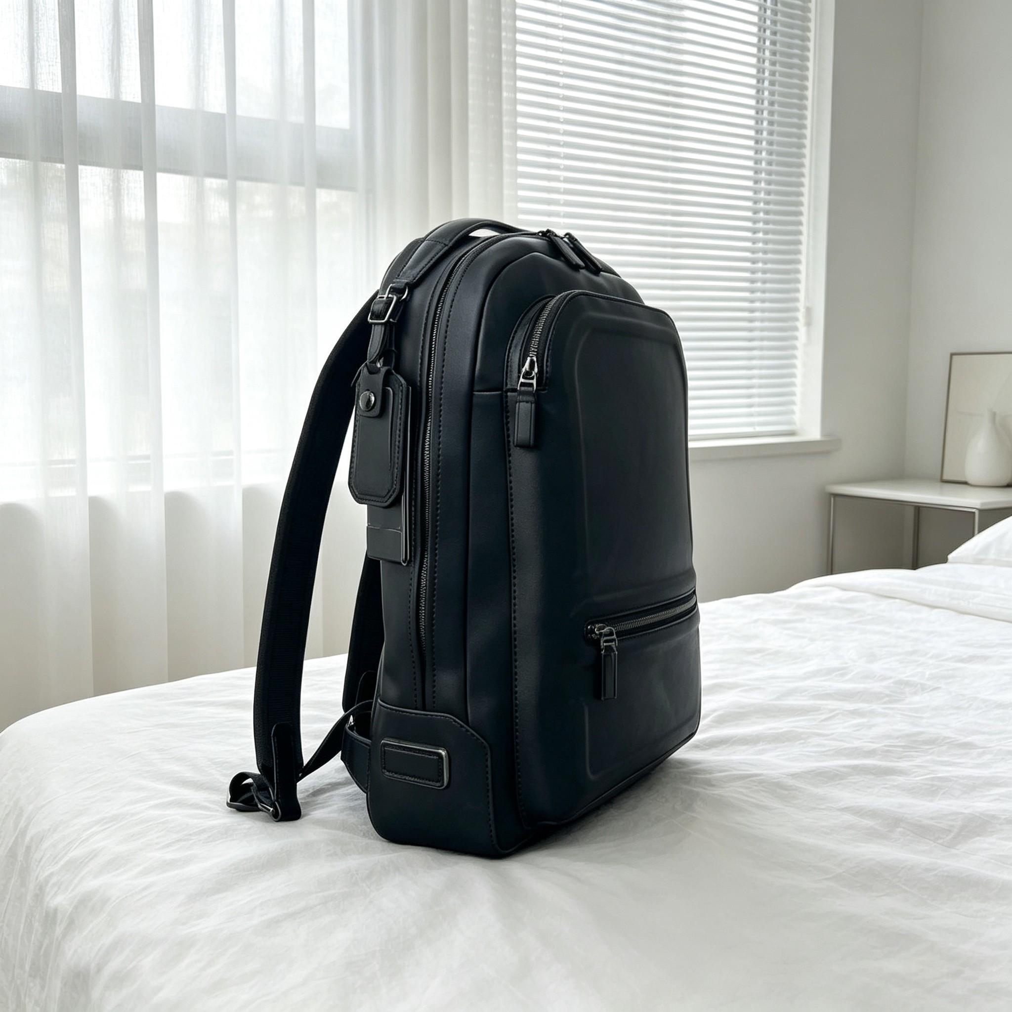 Business Commuter Backpack for - Leather Work Rucksack Mens ulasan dan harga