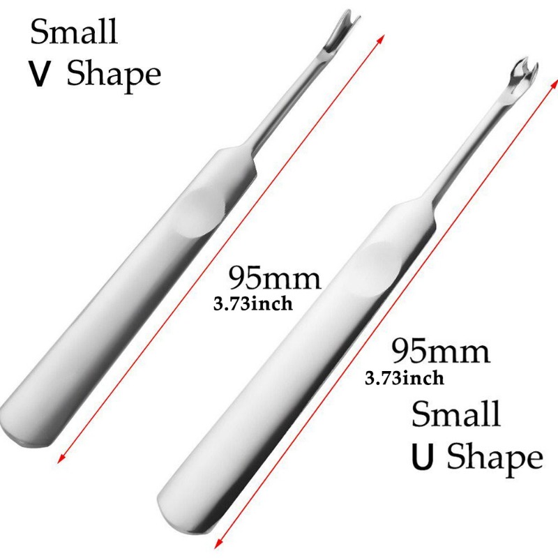 4pcs U+V Shaped Leather Stitch - Groover Stitching Tool ulasan dan harga