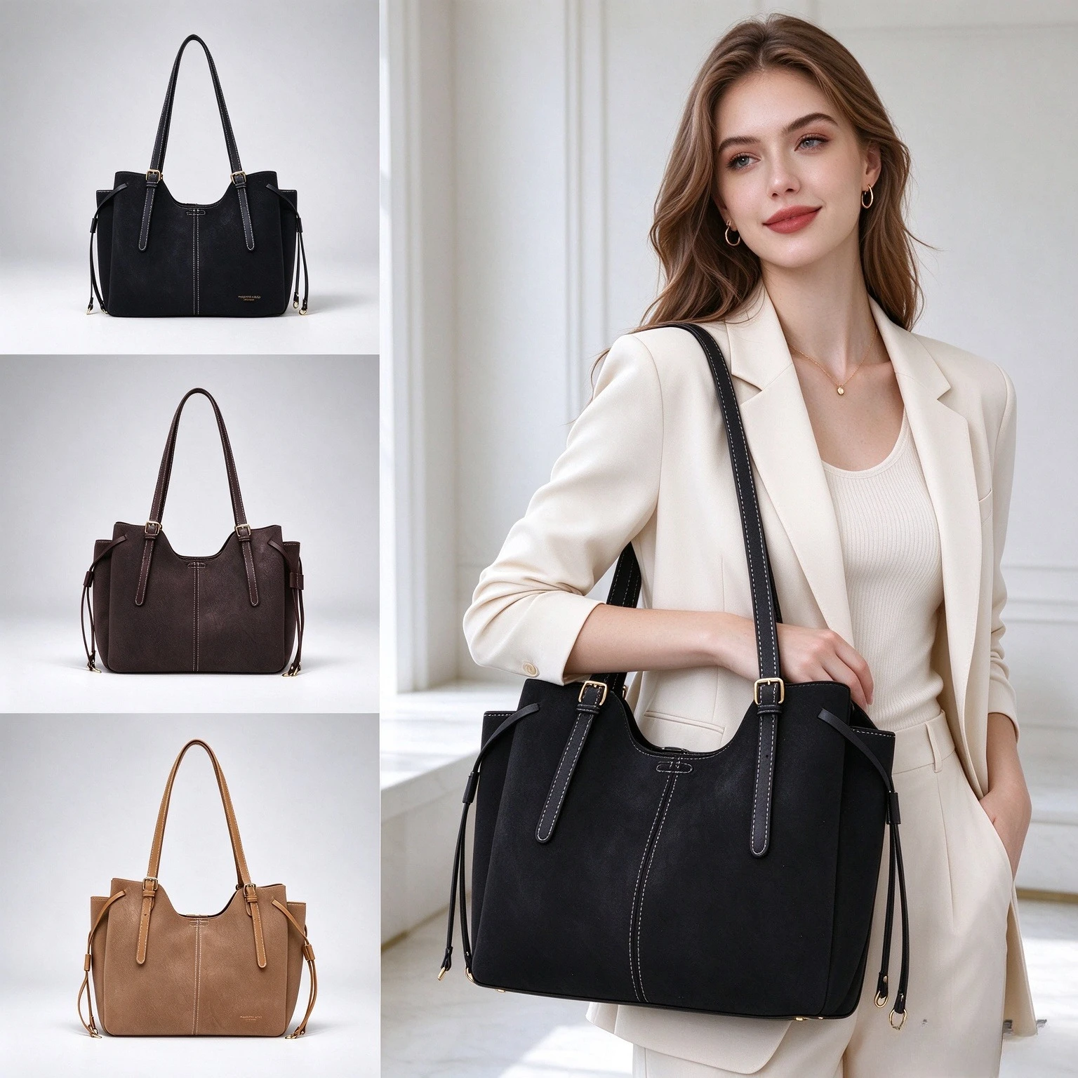 Luxury Women Tassel Tote Bag D - Leatherwork Designs ulasan dan harga