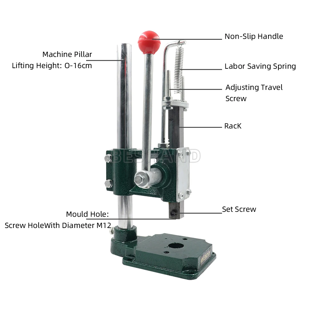 Silent Leather Hole Punch Mach - Leatherwork Hand Press ulasan dan harga