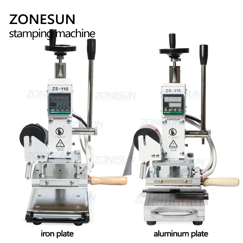ZONESUN ZS110 Hot Foil Stampin - Leatherwork Hand Press ulasan dan harga