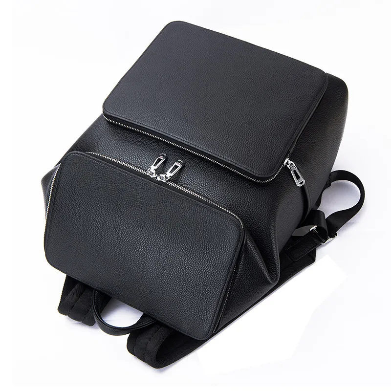 Genuine Leather Men Backpack 1 - Leather Work Rucksack Mens ulasan dan harga